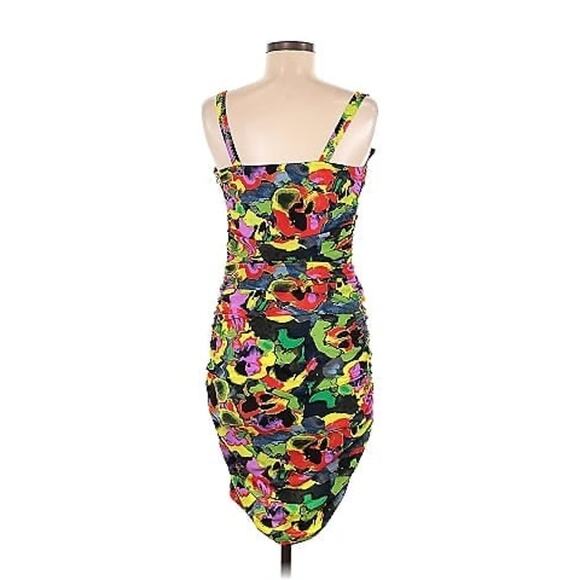 Rachel by Rachel Roy Illusion Print Sleeveless mini bodycon SZ. 0 Floral - Picture 5 of 14